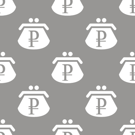 Rouble purse seamless patternのイラスト素材
