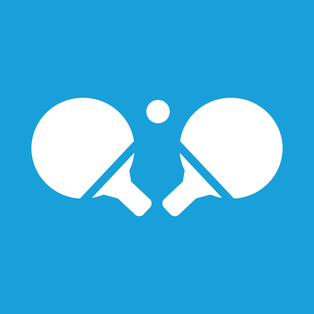 Table tennis white iconのイラスト素材