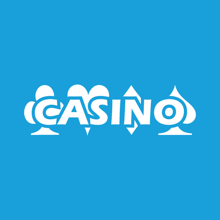 Casino white iconのイラスト素材