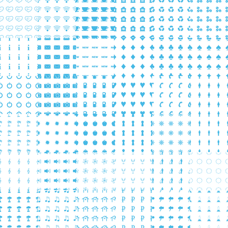 Big seamless pattern setのイラスト素材