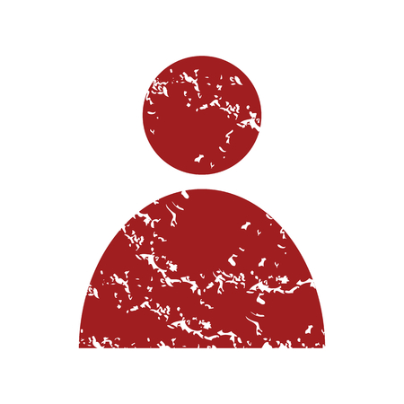 Red grunge user profile のイラスト素材