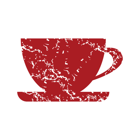 Red grunge cup のイラスト素材