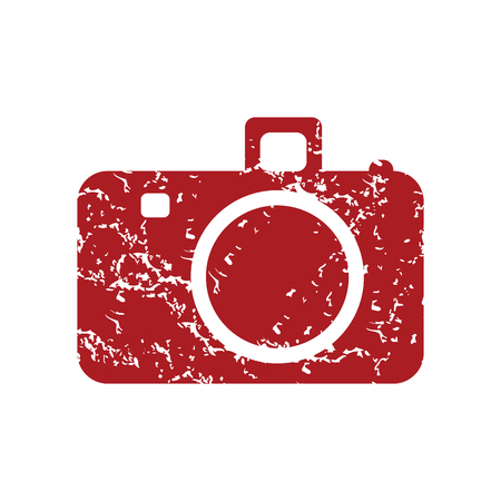 Red grunge camera のイラスト素材