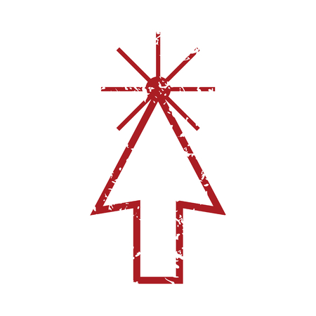 Red grunge mouse clickのイラスト素材