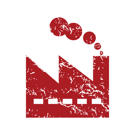 Red grunge factoryのイラスト素材