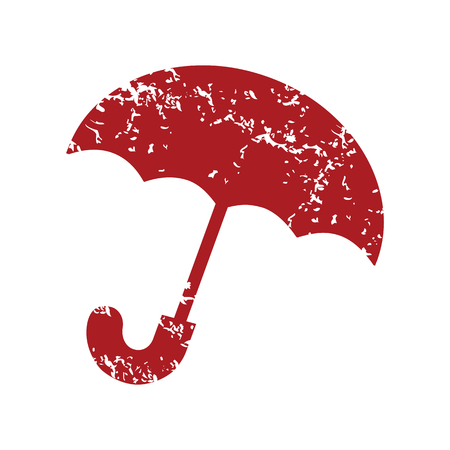 Red grunge umbrella のイラスト素材