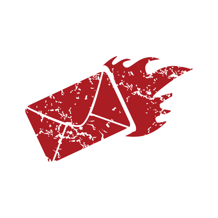 Red grunge hot letter のイラスト素材