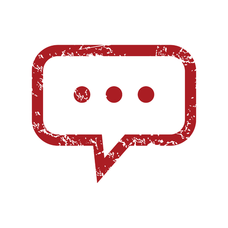 Red grunge talkのイラスト素材