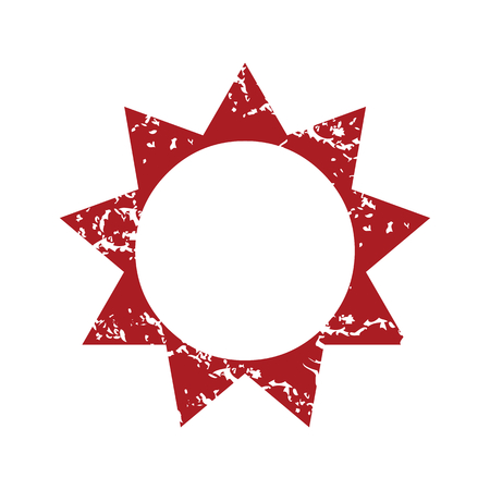 Red grunge sunのイラスト素材
