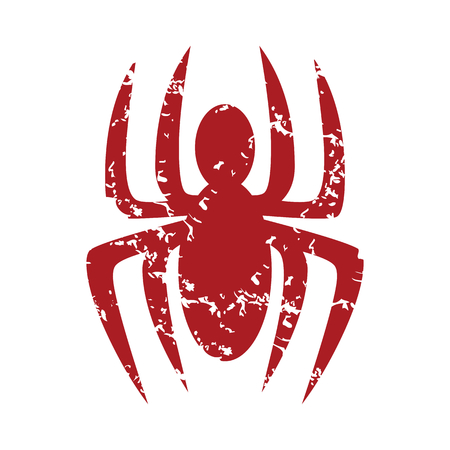 Red grunge spiderのイラスト素材