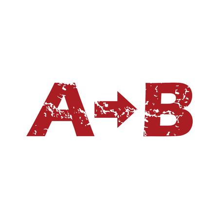 Red grunge purpose A to Bのイラスト素材