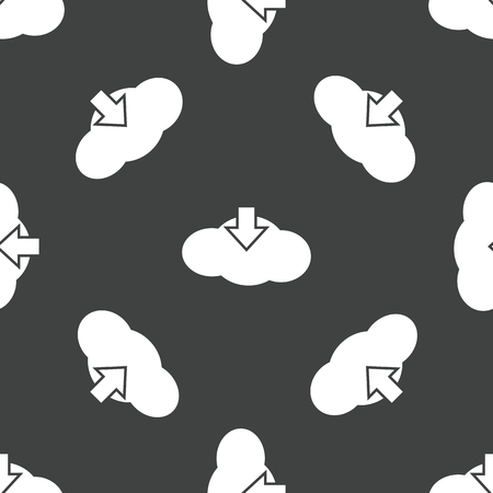 Cloud download patternのイラスト素材
