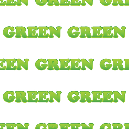 Vector word GREEN repeated on white backgroundのイラスト素材