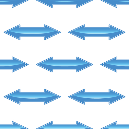 Vector double-sided arrow repeated on white backgroundのイラスト素材