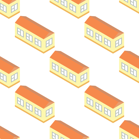 Long building patternのイラスト素材