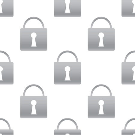 Grey padlock patternのイラスト素材