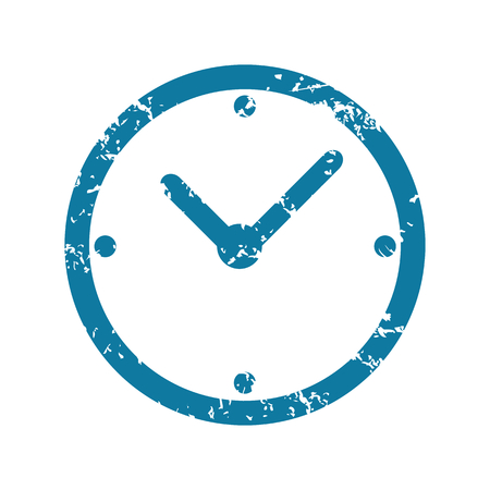 Grunge clock iconのイラスト素材