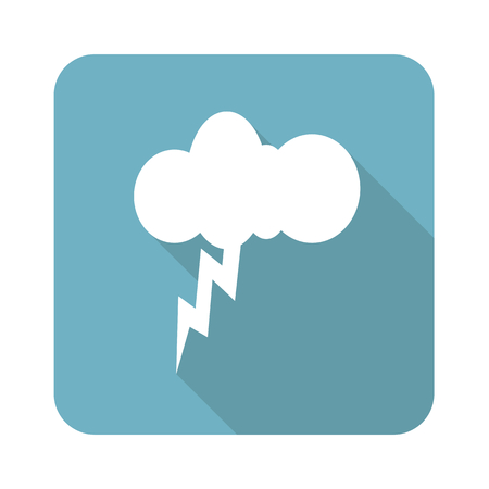 Square thunderstorm iconのイラスト素材