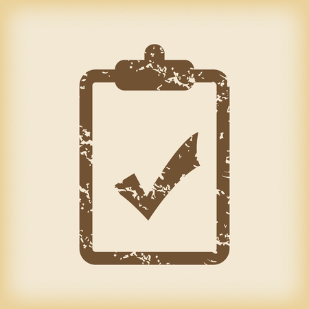 Grungy accept iconのイラスト素材