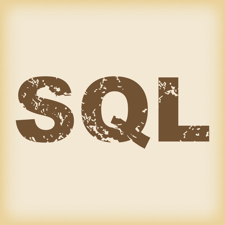 Grungy SQL iconのイラスト素材