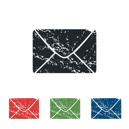 Letter grunge icon setのイラスト素材