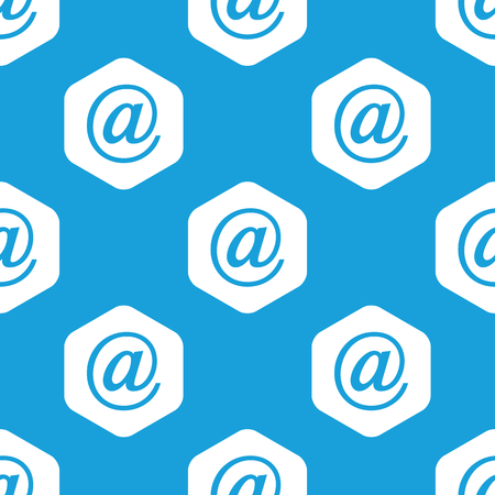 E-mail hexagon patternのイラスト素材