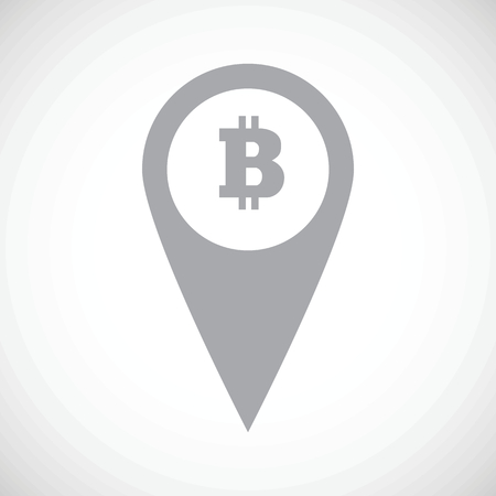 Bitcoin pointer iconのイラスト素材