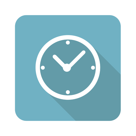 Clock square iconのイラスト素材