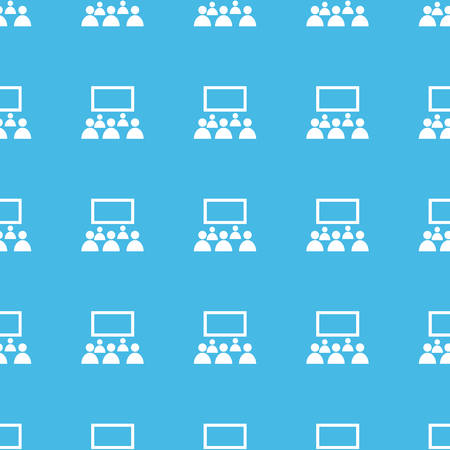 Audience straight patternのイラスト素材