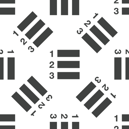 Numberes list patternのイラスト素材