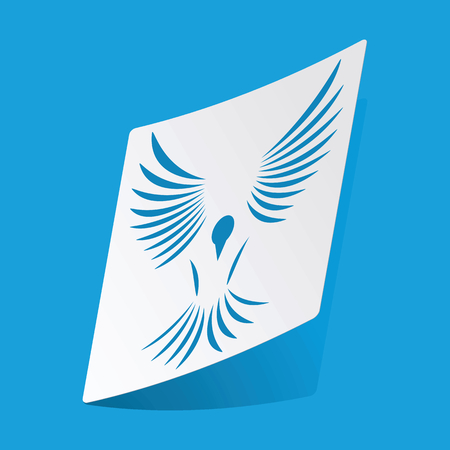 Bird stickerのイラスト素材