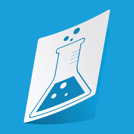 Conical flask stickerのイラスト素材