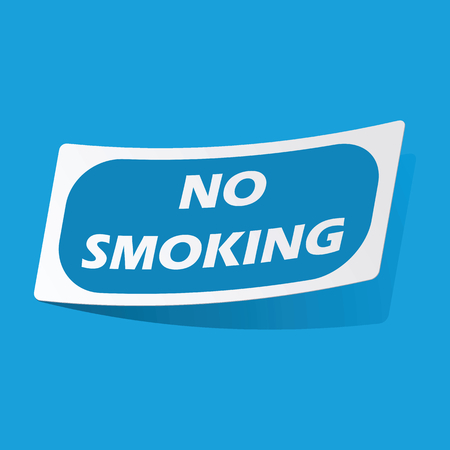 No smoking stickerのイラスト素材