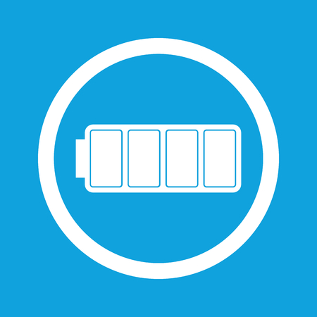 Full battery sign iconのイラスト素材