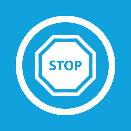 STOP sign iconのイラスト素材