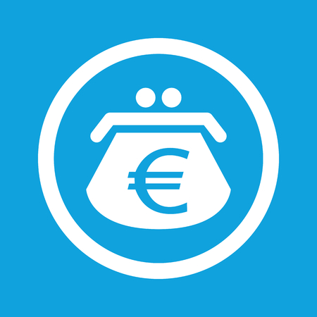 Euro purse sign iconのイラスト素材