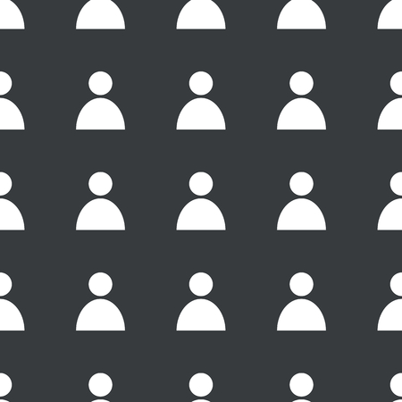White image of user icon repeated on black backgroundのイラスト素材