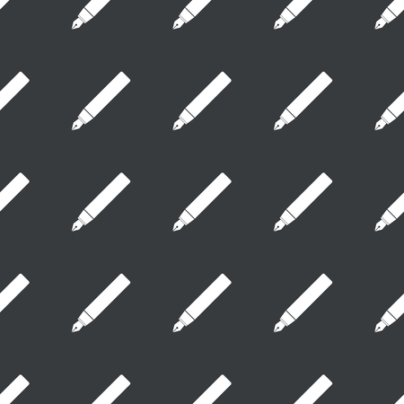 White image of ink pen repeated on black backgroundのイラスト素材