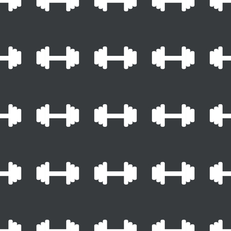 White image of barbell repeated on black のイラスト素材