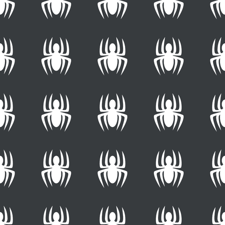 White image of spider repeated on black のイラスト素材