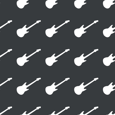 White image of electric guitar repeated on black のイラスト素材