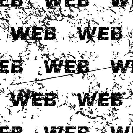 WEB pattern grunge, black image on white backgroundのイラスト素材