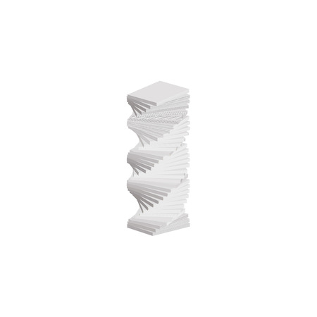 Stack of books icon in isometric 3d style isolated on white background. Mock up books