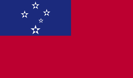 Samoa flag image for any design in simple styleのイラスト素材