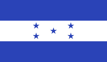 Honduras flag image for any design in simple styleのイラスト素材