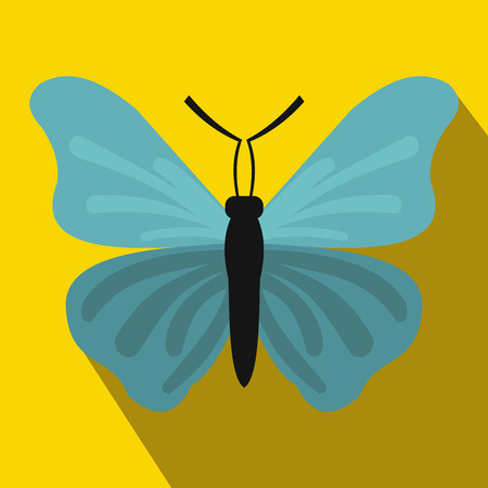 Butterfly icon in flat style for any designのイラスト素材
