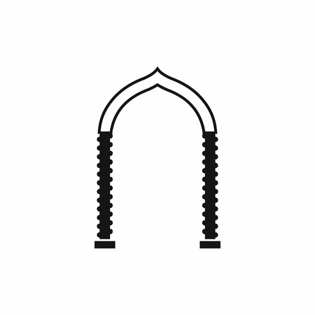 Arch icon in simple style isolated on white backgroundのイラスト素材