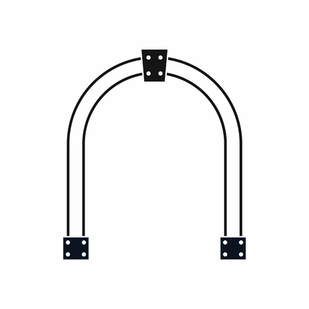 Arch icon in simple style isolated on white backgroundのイラスト素材