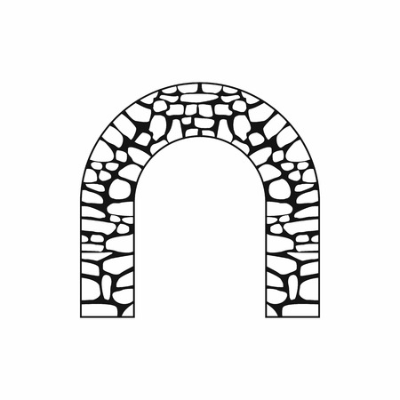 Arch icon in simple style isolated on white backgroundのイラスト素材