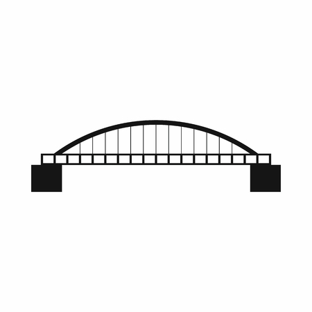 Bridge icon in simple style isolated on white backgroundのイラスト素材